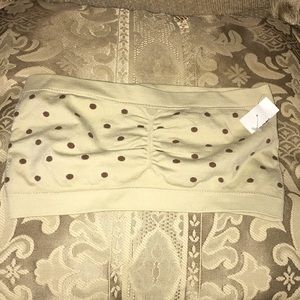 🤎NWT Lady Princess Sexy Polka Dot Bandeau Top